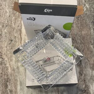 Clear Glass Square Ashtray 7x7 (3)